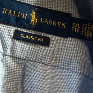 Ralph Lauren Classic Fit Casual Button Down Shirt - Gray